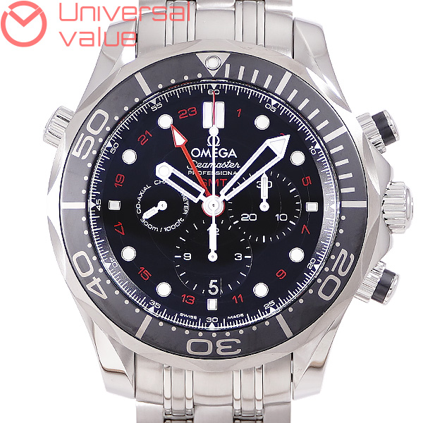 オメガシーマスターダイバー300M GMTクロノグラフ212.30.44.52.01.001