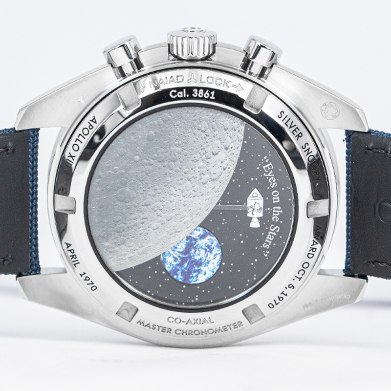 オメガスピードマスター シルバースヌーピーアワード 50周年記念モデル 310.32.42.50.02.0017枚目